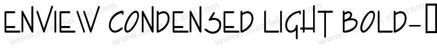 Enview Condensed Light Bold字体转换